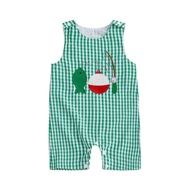 Sleeveless Fishing Baby Romper