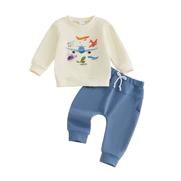 Long Sleeve Little Aviator Baby Set
