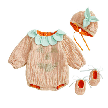 Long Sleeve Pumpkin Baby Costume