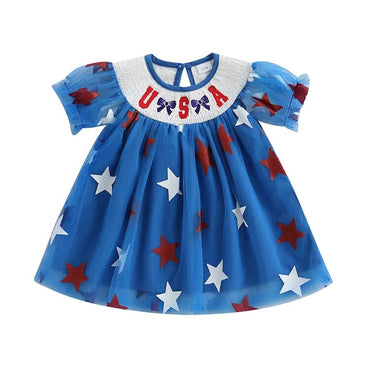 4th of July Stars Baby Dress