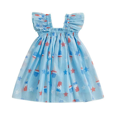 4th of July Popsicle Tulle Toddler Dress