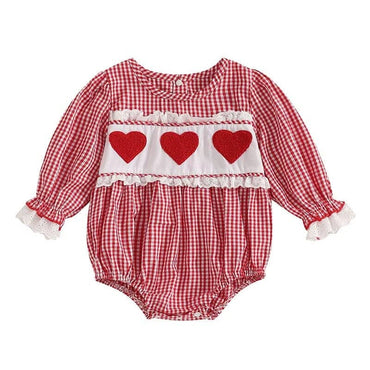 Vintage Valentine's Day Baby Romper