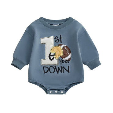 Long Sleeve First Year Down Baby Bodysuit