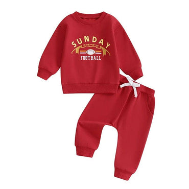 Sunday Football Red Baby Set