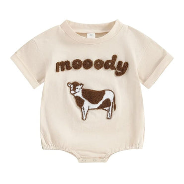 Short Sleeve Moody Baby Bodysuit