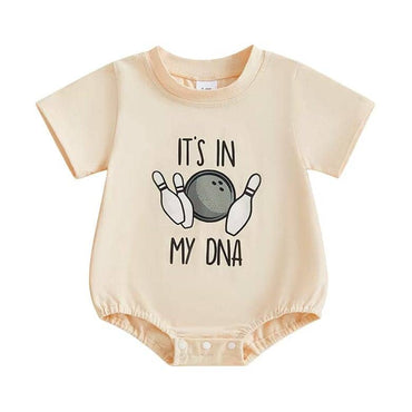 Short Sleeve It's In My DNA Baby Bodysuit Gray 0-3 M