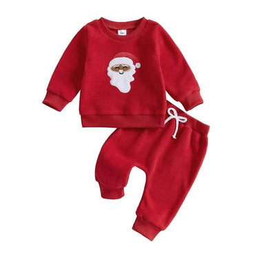 Red Santa Long Sleeve Baby Set
