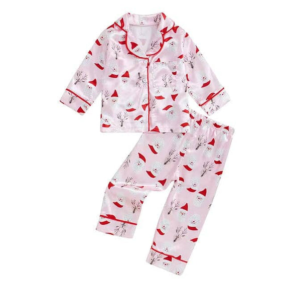 Santa And Reindeer Toddler Pajama Set