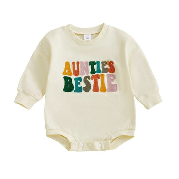 Long Sleeve Auntie's Bestie Baby Bodysuit