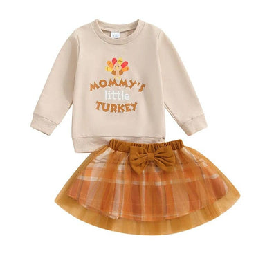Mommy's Little Turkey Skirt Toddler Set