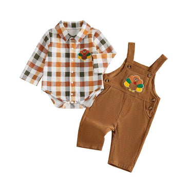 Long Sleeve Thanksgiving Shirt Baby Set