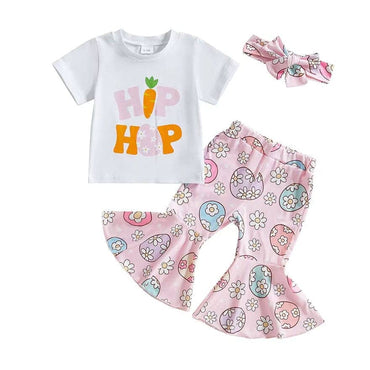 Hip Hop Flared Pants Toddler Set