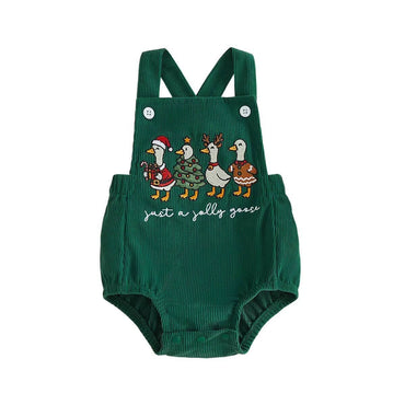Sleeveless Jolly Goose Baby Romper Green 0-3 M