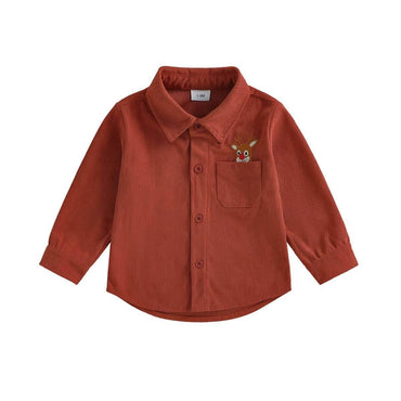 Reindeer Corduroy Toddler Shirt