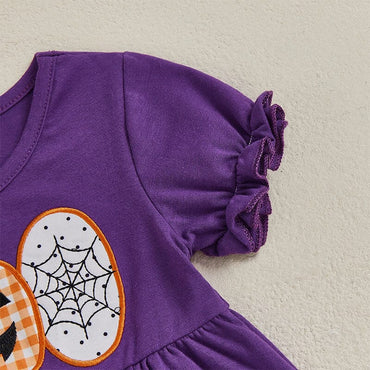 Short Sleeve Polka Dot Boo Toddler Set