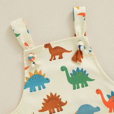 Sleeveless Dino Baby Jumpsuit