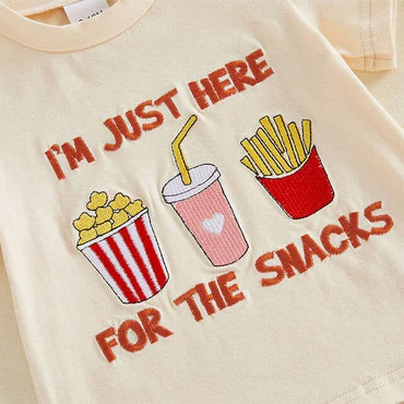 Short Sleeve Snacks Toddler Set