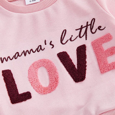 Long Sleeve Mama's Little Love Pink Toddler Set
