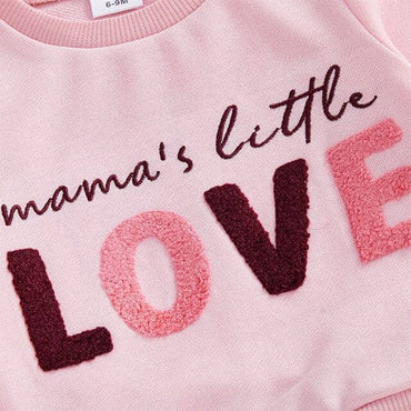 Long Sleeve Mama's Little Love Pink Toddler Set