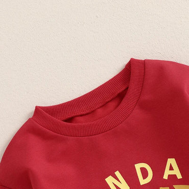 Sunday Football Red Baby Set