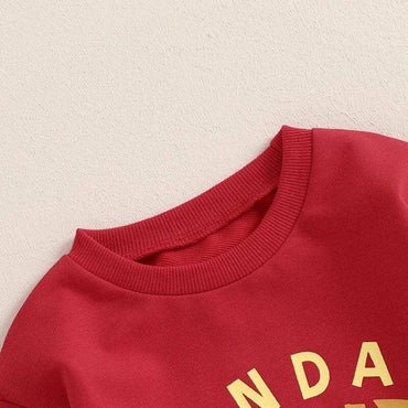 Sunday Football Red Baby Set