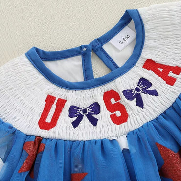 4th of July Stars Baby Dress