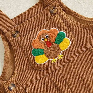 Long Sleeve Thanksgiving Shirt Baby Set
