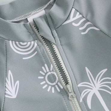 Long Sleeve Tropical Baby Swimsuit