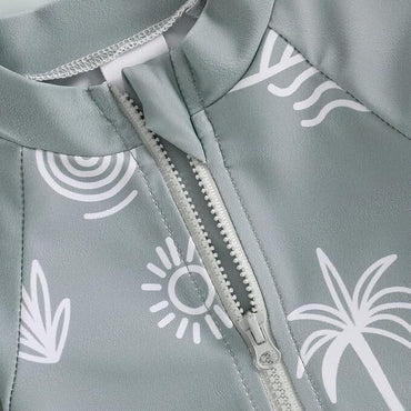 Long Sleeve Tropical Baby Swimsuit