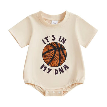 Short Sleeve It's In My DNA Baby Bodysuit Orange 0-3 M