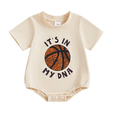Short Sleeve It's In My DNA Baby Bodysuit Orange 0-3 M