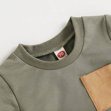 Short Sleeve Striped Shorts Toddler Set