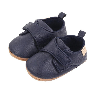 Classic Solid Velcro Baby Shoes Blue 1