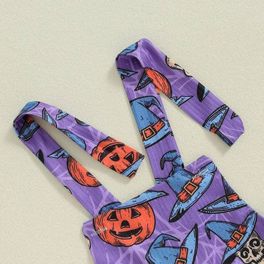 Halloween Ghost Flared Toddler Jumpsuit