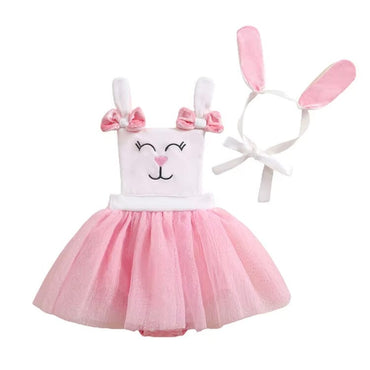 Easter Bunny Tulle Baby Romper