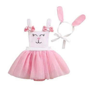 Easter Bunny Tulle Baby Romper