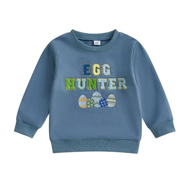 Egg Hunter Toddler Sweatshirt Navy Blue 12-18 M