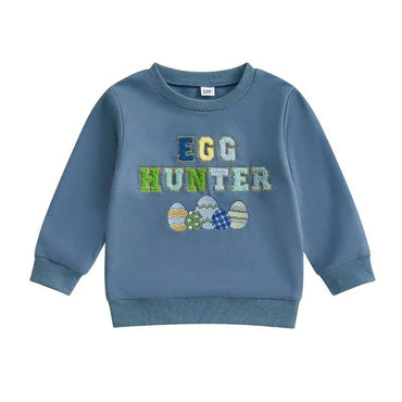 Egg Hunter Toddler Sweatshirt Navy Blue 12-18 M