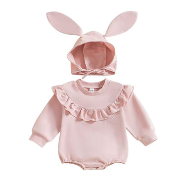 Pink Bunny Ears Baby Romper