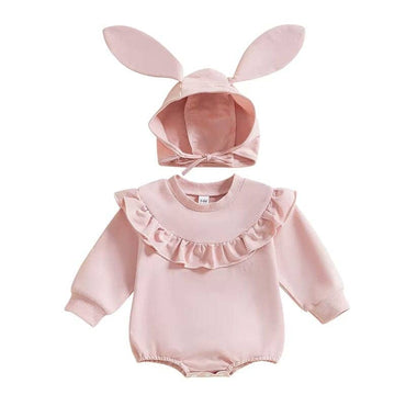 Pink Bunny Ears Baby Romper