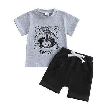 Short Sleeve Feral Toddler Set