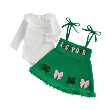 Long Sleeve Lucky Girl Baby Set