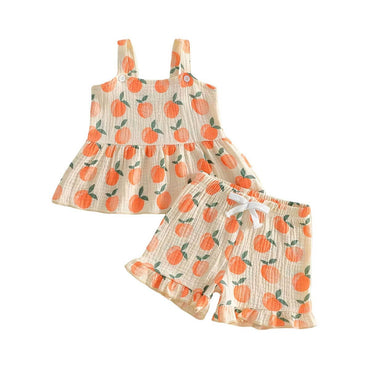 Sleeveless Peach Baby Set