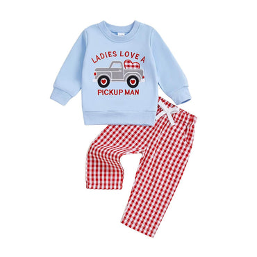 Long Sleeve Pickup Man Toddler Set
