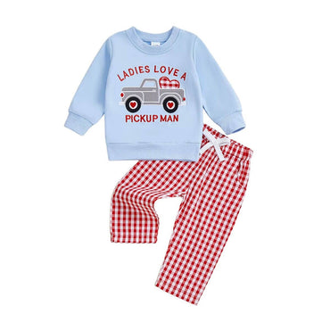 Long Sleeve Pickup Man Toddler Set