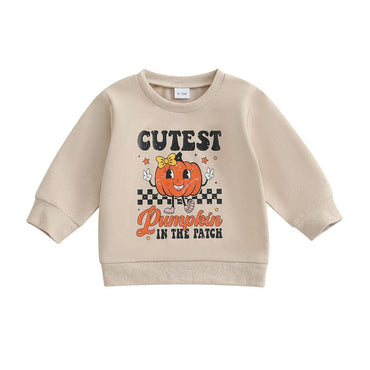 Cutest Pumpkin Toddler Sweatshirt Beige 12-18 M