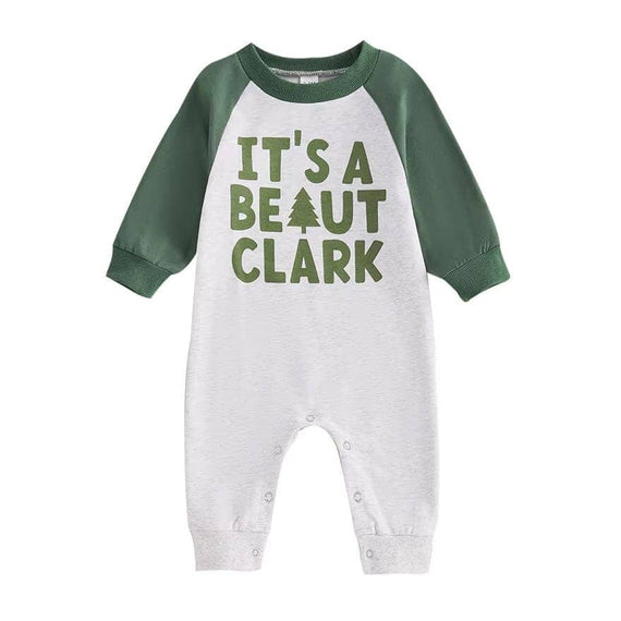 It's a Beaut Clark Christmas Baby Jumpsuit