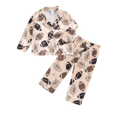 Long Sleeve Football Toddler Pajama Set