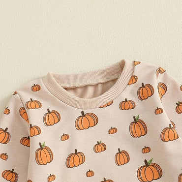 Long Sleeve Pumpkins Toddler Set