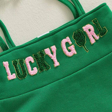 Long Sleeve Lucky Girl Baby Set